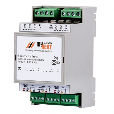 ЭВАН Симисторный блок расширения MY HEAT RL6S ЭВАН Симисторный блок расширения MY HEAT RL6S